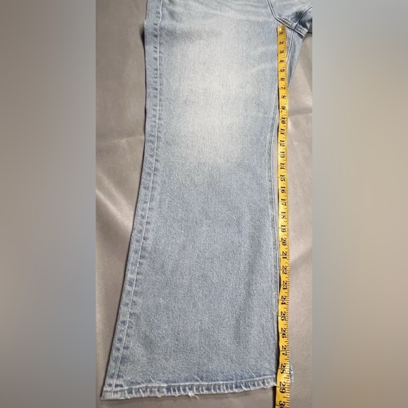 American Eagle 90s Flare Stretch Super High Rise Jeans Size 18 34W 29" Inseam - Picture 8 of 12
